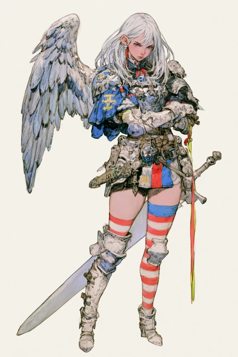 판타지 기사 원소 캐릭터 그림 도안